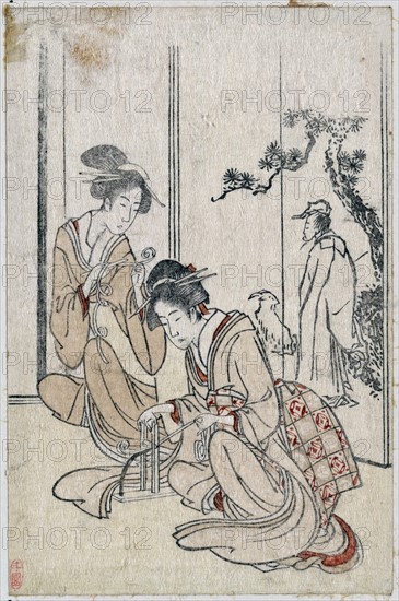 Chinese sage Huang Shangping by Hokusai