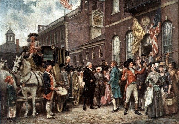 George Washington's inauguration at Philadelphia. 1793.