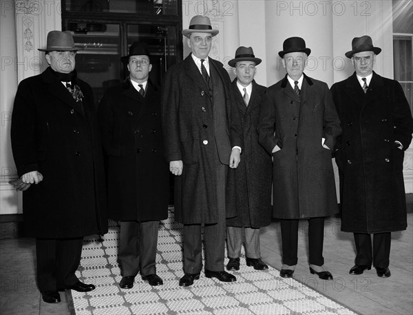 Capital and Labour leaders at White House, 1940