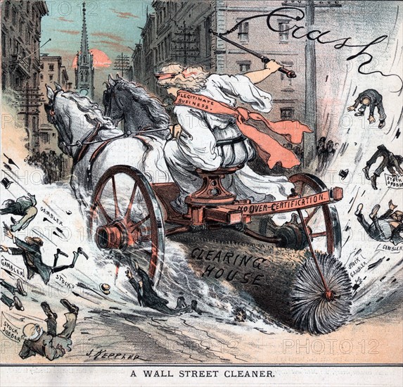 Wall Street cleaner by Joseph Ferdinand Keppler