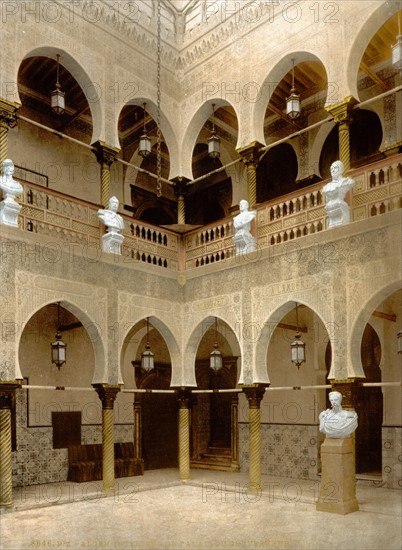 Interior of governor's palace, Algiers, Algeria, 1899