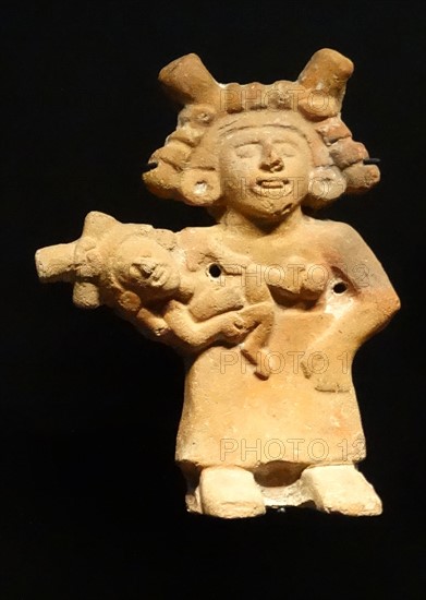 Stone figurines of Cihuacoatl, Aztec Goddess of fertility, from Mexico