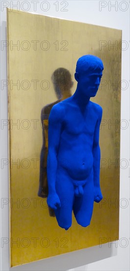Artwork titled 'Portrait-relief Raysse' by Yves Klein