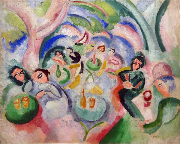 Painting titled 'L'Apéritif' by Raoul Dufy