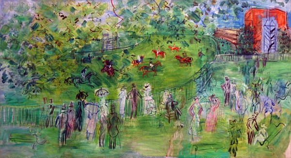 Hippodrome à Ascott by Raoul Dufy