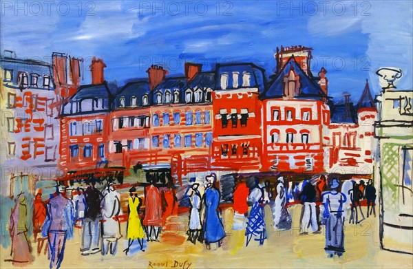 Maisons à Trouville by Raoul Dufy