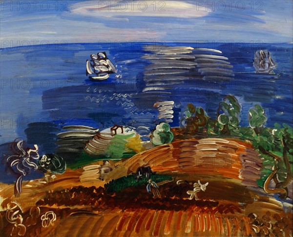 La Sicile aux labours by Raoul Dufy