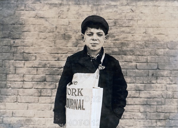 Bologna'. Tony Casale, 11 years old been selling papers for 4 years.