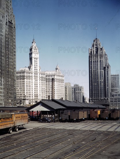 General view of part of the South Water Street, Illinois