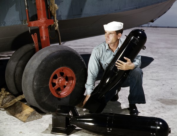 J.D. Estes at the Naval Air Base, Corpus Christi, Texas.