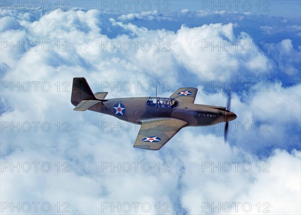 North American's P-51 Mustang Fighter is in service with Britain's Royal Air Force.