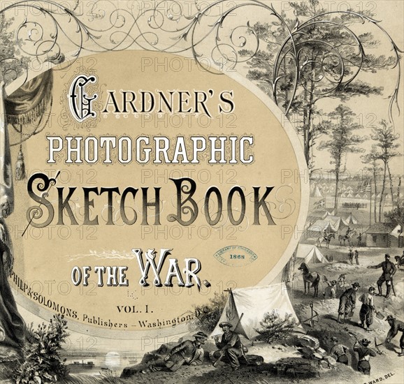Title page of a photo album of the American Civil War 1865