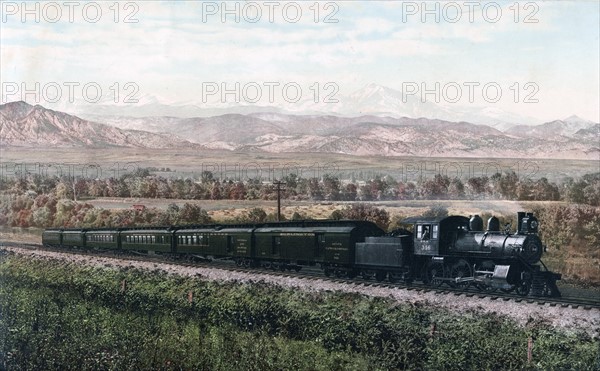 Photomechanical print of the Chicago Special, Burlington Route, Colorado