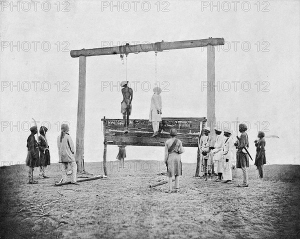 The Hanging of Two Rebels, the Indian Mutiny