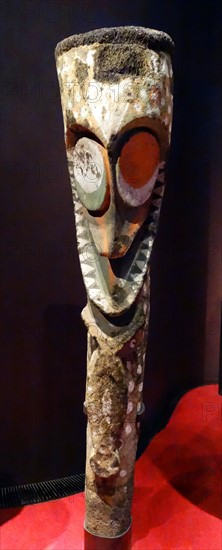 Melanesian sculptures in bark or wood of great spirit figures