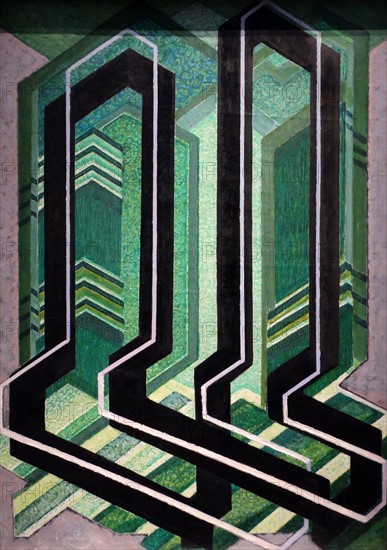 Plans Diagonaux 1925 by Frantisek Kupka