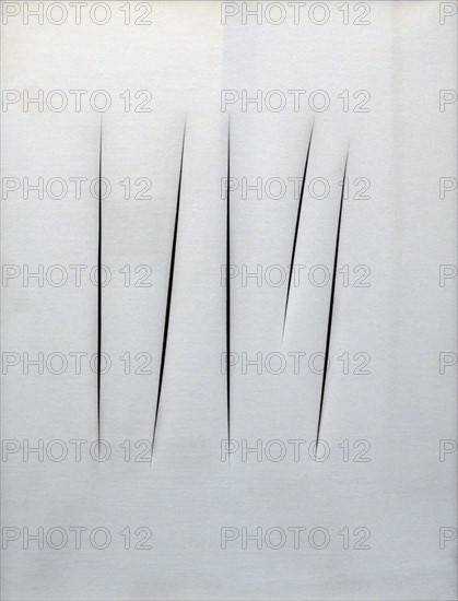 Concetto spaziale (Spatial Concept) 1962 painted by Lucio Fontana 1899-1968