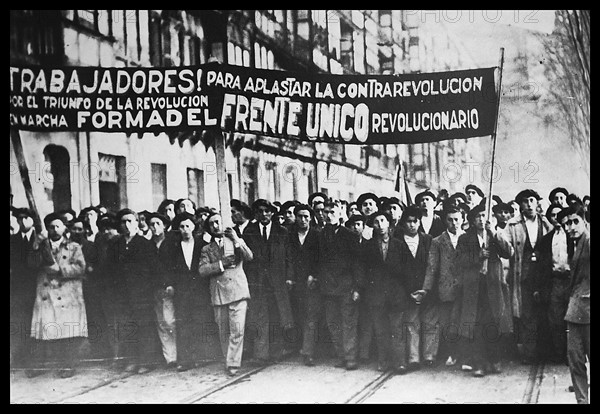 Republican demonstration in Madrid, Spain 1931