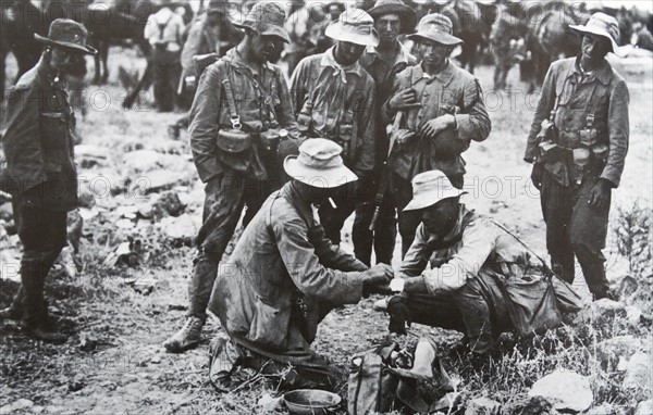 Spanish army patrol in Morocco 1909