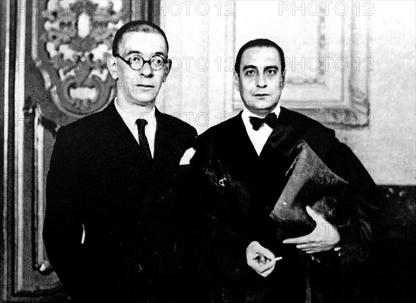 Julian Zuga Mendieta (Left) and (Right) Luis Jiménez de Asúa 1936.