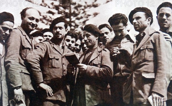 Members of the International Brigade in Albacete