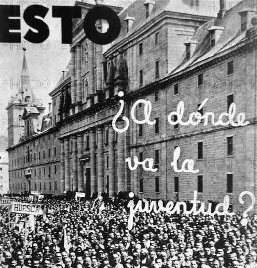 Spanish right wing poster for the election of 1932
