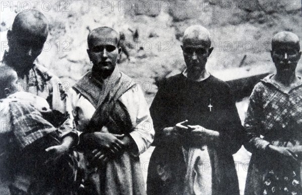 Women who had their heads shaved in Toledo