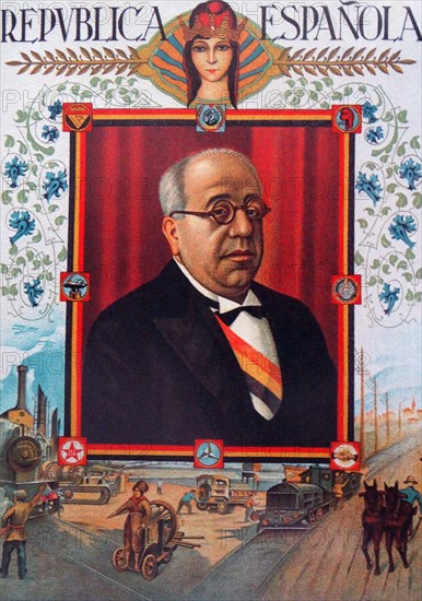 Manuel Azana, Prime Minister of Spain during the civil war 1936