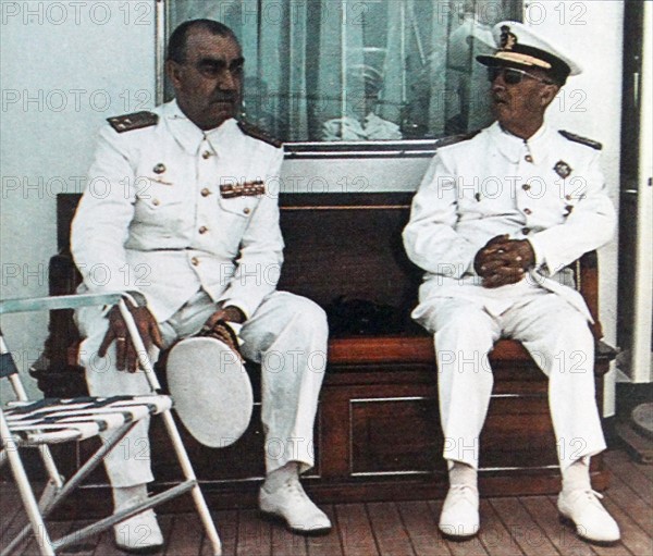 Admiral Luis Carrero Blanco, (1904 – 1973) and General Francisco Franco