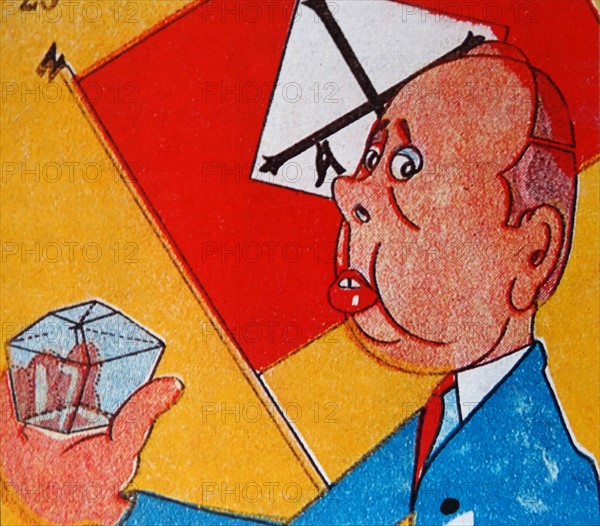 1934 satirical cartoon of José María Gil-Robles