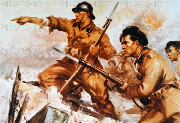 Italian fascist volunteers in Spain, during the Spanish Civil War