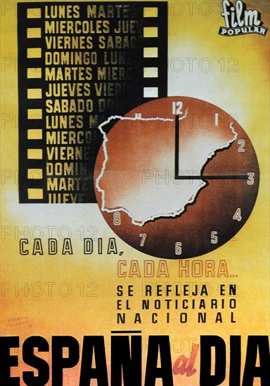 Poster for Spanish film industry, during the Spanish Civil War