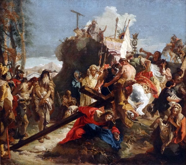 Christ arrives at Golgotha by Giovanni Battista Tiepolo