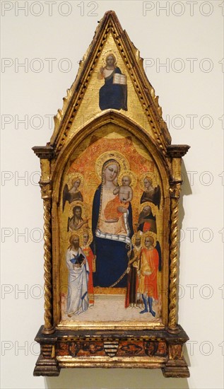 Virgin and Child between angels and saints by Niccolo di Tommaso