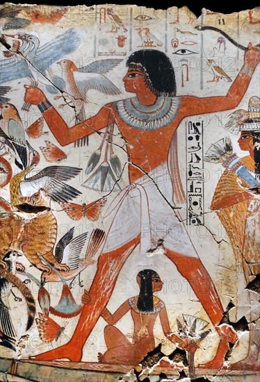 Fresco from the tomb of Nebamun. Thebes, Egypt 18th Dynasty, around 1350 BC