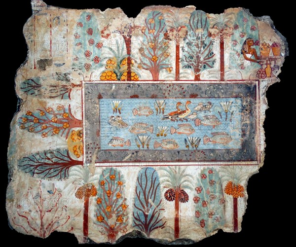 Fresco from the tomb of Nebamun, Thebes, Egypt 18th Dynasty, around 1350 BC