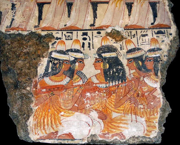 Fresco from the tomb of Nebamun, Thebes, Egypt 18th Dynasty, around 1350 BC