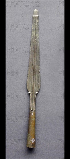 Bronze spearhead Mycenaean, 1400-1300 BC Rhodes, Greece