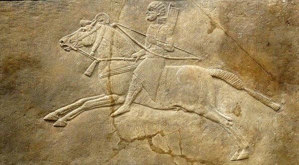 Relief depicting the royal lion hunt. Assyrian, about 645-635 BC From Nineveh