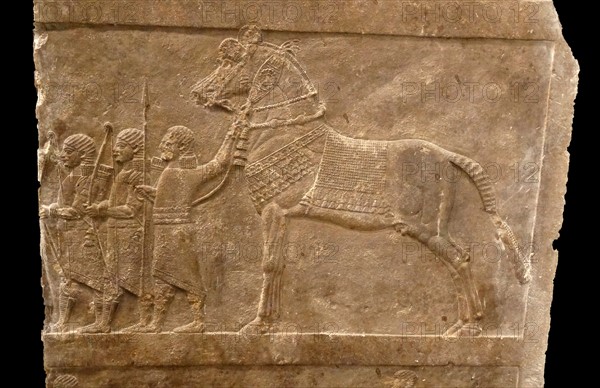 Relief depicting The royal lion hunt. Assyrian, about 645-635 BC From Nineveh