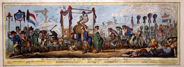 The funeral procession of the rump