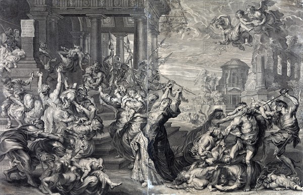 Massacre of the innocents ordered by Herod