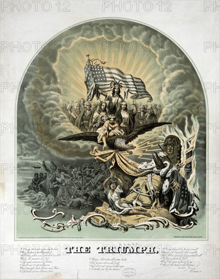 American Civil War allegory: Triumph by Morris Traubel,