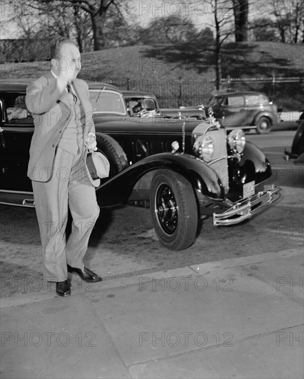 German Ambassador Hans Dieckhoff gives the Nazi salute