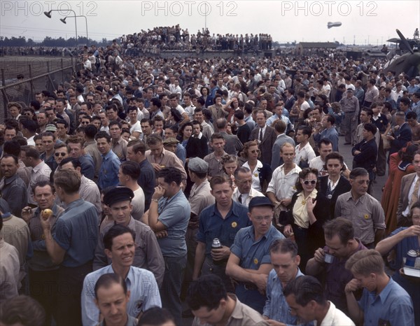 Workers on the Liberator Bombers, Consolidated Aircraft Corp