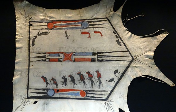 hide buffalo dance robe from the Quapaw tribe