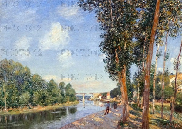 In Saint-Mammès. June Sunshine by Alfred Sisley