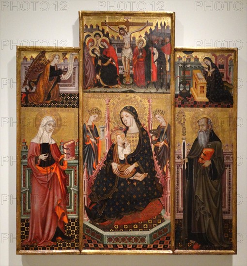 Altarpiece of the Virgin of the Milk and St. Clare and Saint Anthony by Llorenç Saragossa