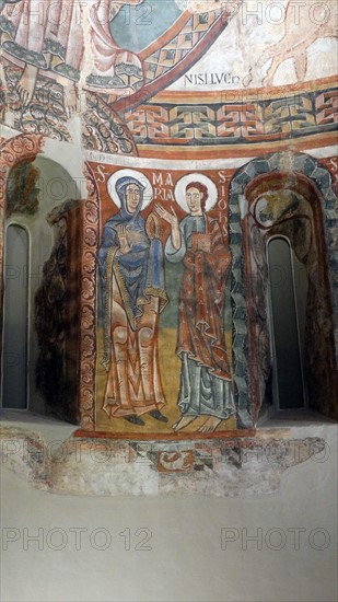 Romanesque fresco on the Apse from La Seu d'Urgell