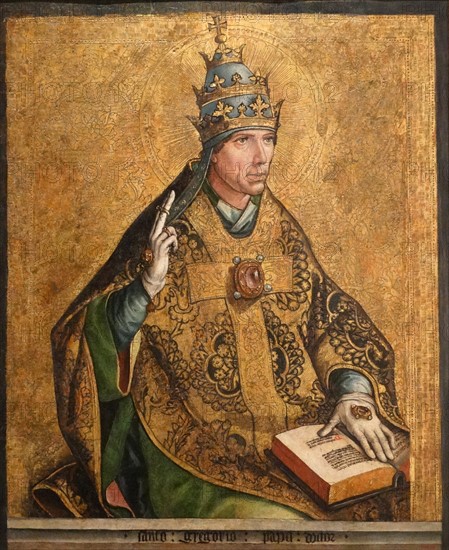 Portrait of Pope Gregory I by Pedro Berruguete